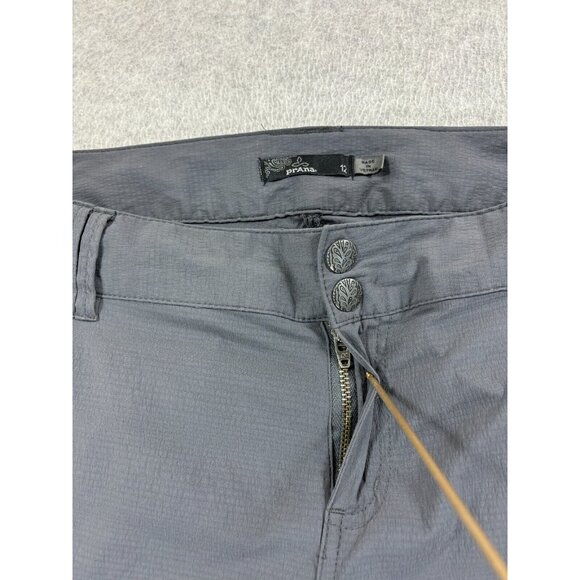 Prana Cargo Roll Up Hiking Travel Pants (Women's Size 12) Gray -‎ - Picture 3 of 13